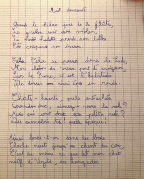 Rééducation de l'écriture